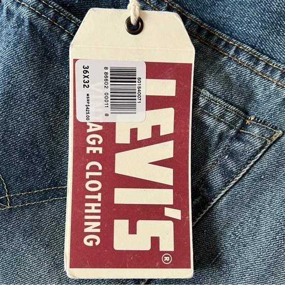 Levi’s 501z Jeans 1954 Vintage Clothing Selvedge Men’s Jeans Size 36x32* New NWT